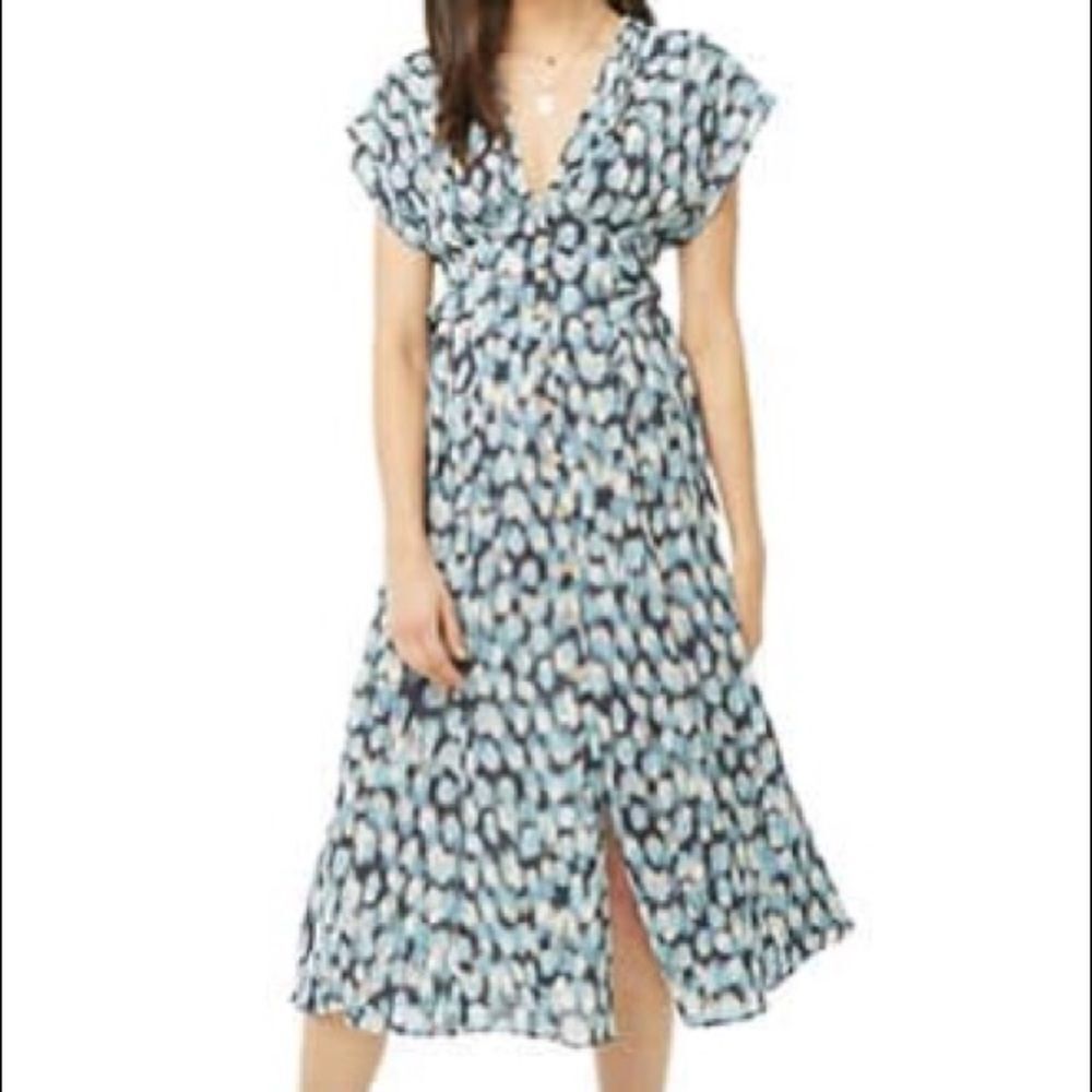 NWT Forever21 Abstract Print Midi dress